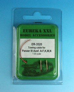 Câble de remorquage Eureka XXL ER-3520 pour PzKpfw-III Ausf. AF, K, M, N 1/35