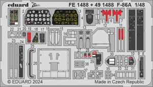 Eduard FE1488 F-86A CLEAR PROP 1/48