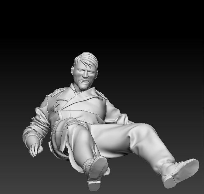 Glowel Miniatures 35007 Wounded panzer crewman and comrade 1/35 – imagen 6