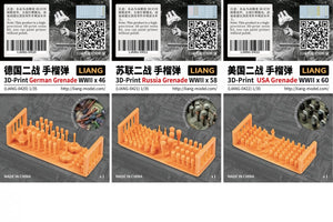 Liang 0422 3D-Print USA Grenade WWII x 60 1/35 – image 3