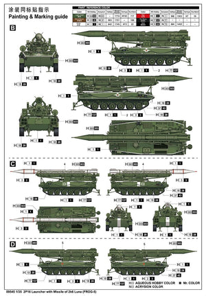 Trumpeter 09545 2P16 Launcher with Missile of 2k6 Luna (FROG-5) 1/35 – imagen 13