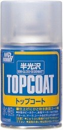 Mr.Hobby B-502 Mr.Top Coat - Vernis semi-brillant en aérosol