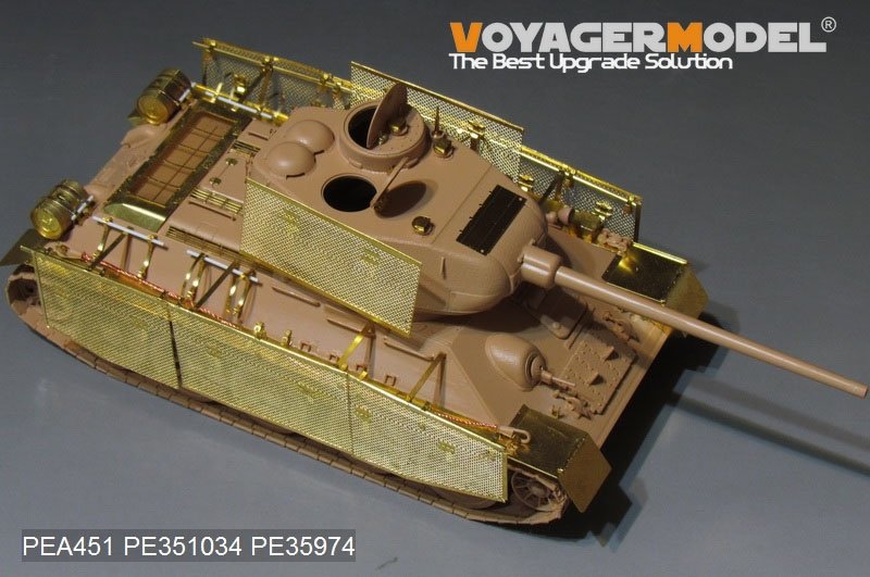Voyager Model PEA451 WWII Russian T-34/85 &amp;quot;Thoma shields&amp;quot; wire mesh schürzen (GP) 1/35 – imagen 5