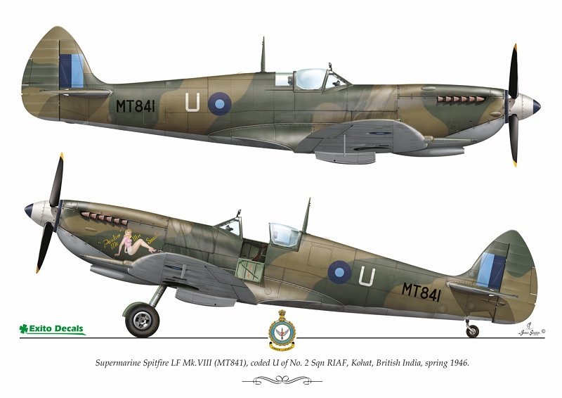 Décalcomanies Exito ED48003 Sexy Spitfires - Supermarine Spitfire LF Mk Vb - VIII - IXe 1/48 – image 5