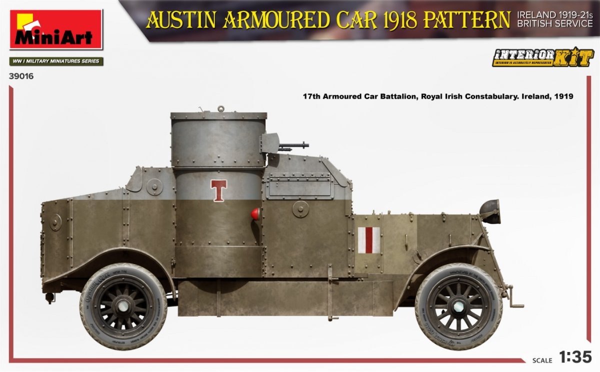 MiniArt 39016 Voiture blindée Austin modèle 1918. Irlande 1919-1921. Service britannique. Maquette intérieure 1/35 – image 4