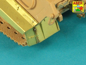 Aber 48053 Jagdtiger Sd.Kfz. 186 –przednie i tylnie błotniki / Jagdtiger Sd.Kfz. 186 –Front &amp;amp; Rear Fenders 1/48 – immagine 3