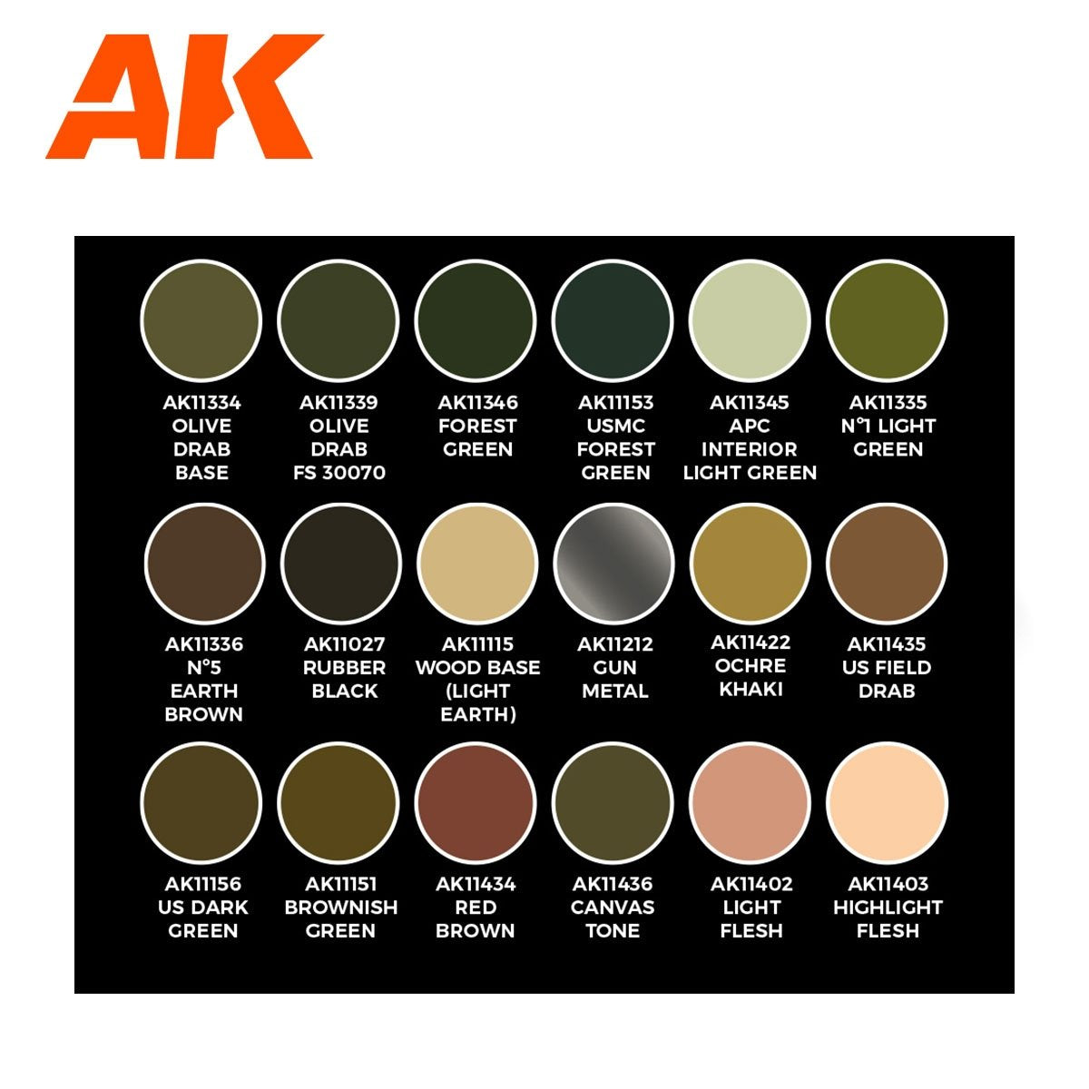 AK Interactive AK11763 SIGNATURE SET – ADAM WILDER 3G SET 18x17 ml – imagen 3