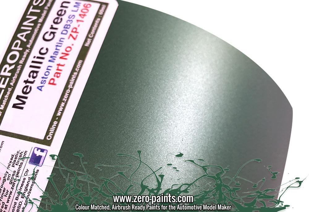 Zero Paints ZP-1406 - Aston Martin DBR3S LM Metallic Green Paint 60ml – immagine 3