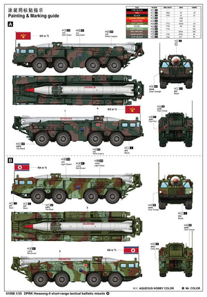Trumpeter 01058 DPRK Hwasong 5 short-range tactical ballistic missile 1/35 – imagen 2