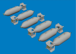 Eduard 672394 US 500lb bombs PRINT 1/72 – image 2