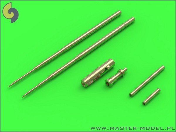 Master AM-48-090 MiG-17A/P/F (Fresco A, B, C) - 37mm and 23mm gun barrels set & Pitot Tubes 1/48