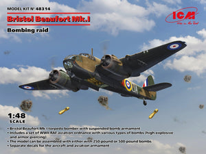 ICM 48314 Bristol Beaufort Mk.I. Bombing raid 1/48 – imagen 2