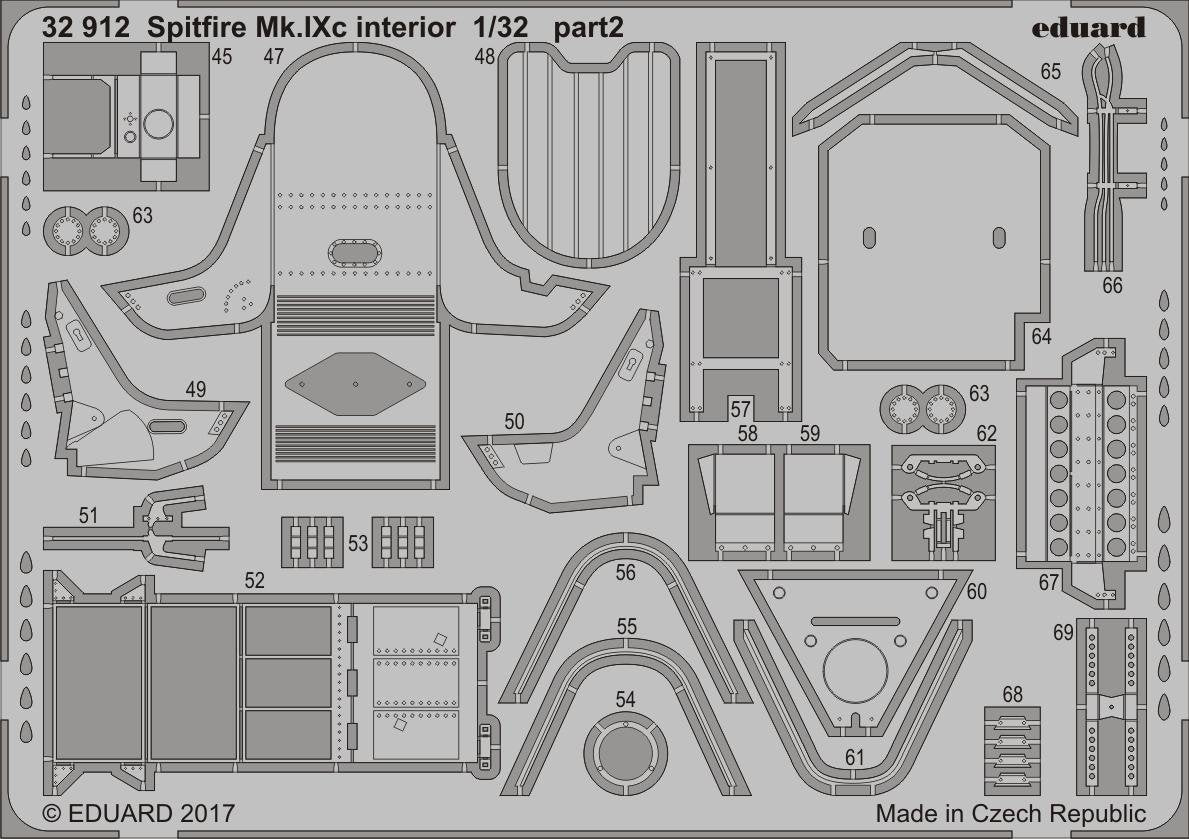 Eduard 32912 Spitfire Mk. IXc interior REVELL 1/32 – immagine 2