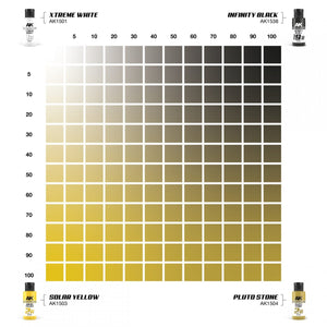 AK Interactive AK1544 DUAL EXO SET 2 – 2A SOLAR YELLOW &amp;amp; 2B PLUTO STONE – imagen 2