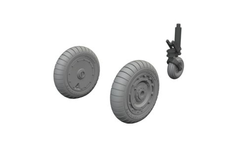 Eduard 6481201 Focke Wulf Fw-190 D-9 - Wheels Set MiniArt Kits / 3D-Printed 1/48