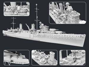 FlyHawk Model FH1109s HMS Penelope 1940 - Deluxe Edition 1/700 – imagen 2