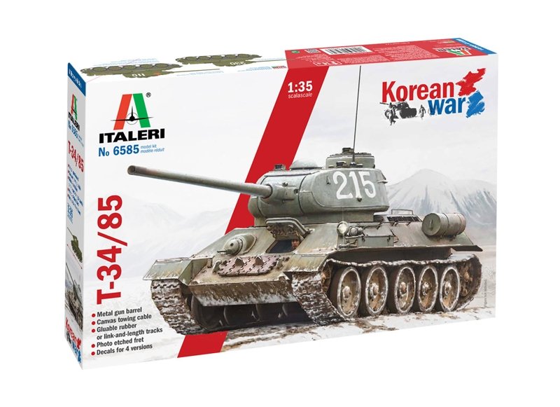 Italeri 6585 T-34/85 Korean War 1/35 – Bild 2