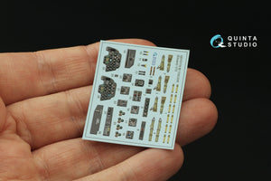 Quinta Studio QD72179 Bf 110C/D/E 3D-Printed &amp;amp; colored Interior on decal paper (Eduard) 1/72 – image 4