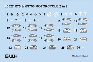 Great Wall Hobby L3527 WWII German Motorcycle R75 &amp;amp; KS750 2 in 2 1/35 – Bild 4
