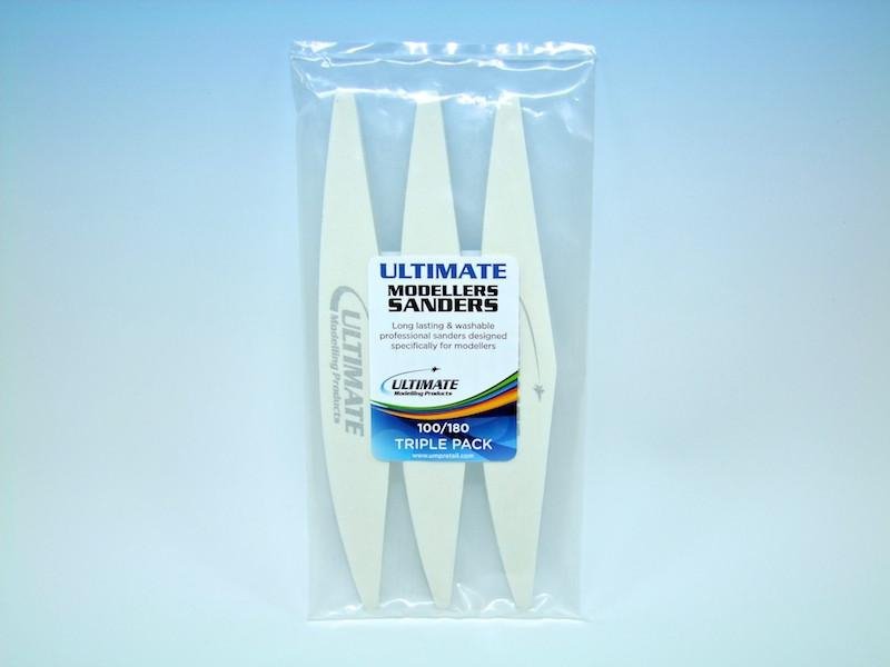Ponceuses de modélisme Ultimate Modeling Products UMP015 - Pack de 3 (100/180)