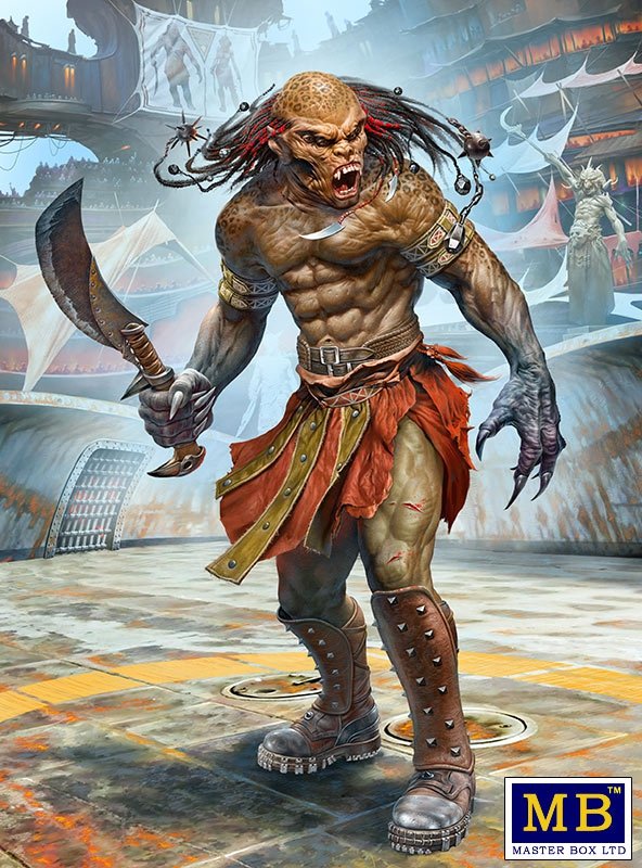Master Box 24057 Beastorian (n'importe laquelle des nombreuses races bestiales) Champion – « Chuck » alias Nifrath 1/24