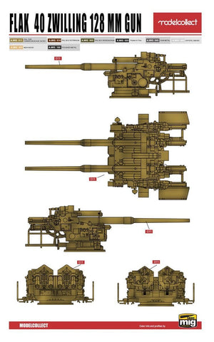 Modelcollect UA72150 WWII Germany landcruiser p.1000 ratte weapon set pack 1/72 – immagine 7