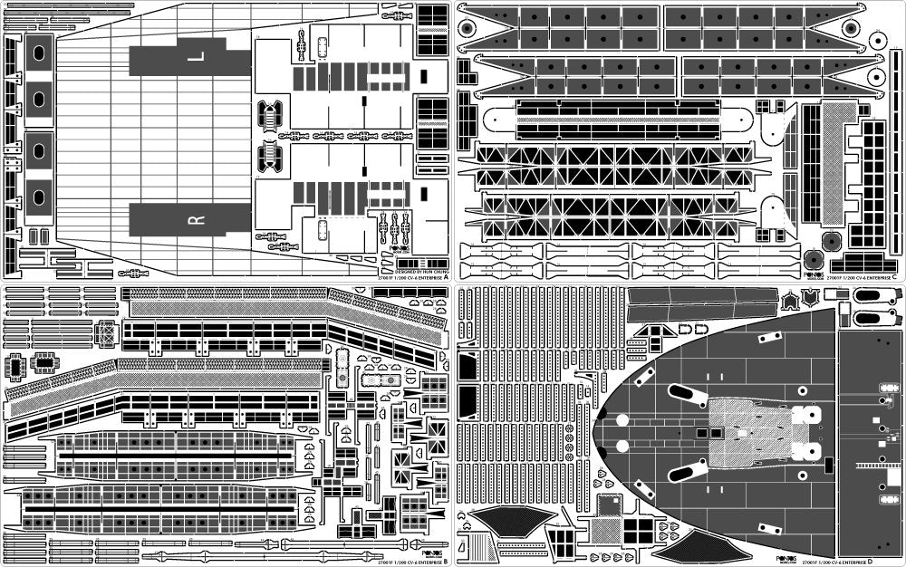 Pontos 27010FB USS CV-6 Enterprise 1942 Detail up set (20B Deck Blue) 1/200 – immagine 12