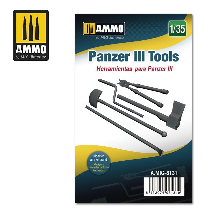 Munitions du Mig 8131 Panzer III Tools 1/35