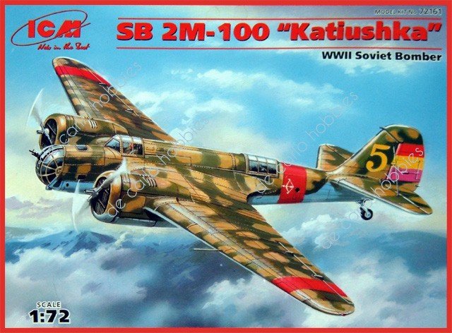 ICM 72161 SB 2M-100 Katiushka Spanish Air Force Bomber 1/72