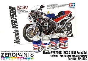 Zero Paints ZP-1500 Honda VFR750R - RC30 1987 Paint Set 4x30ml – Bild 2