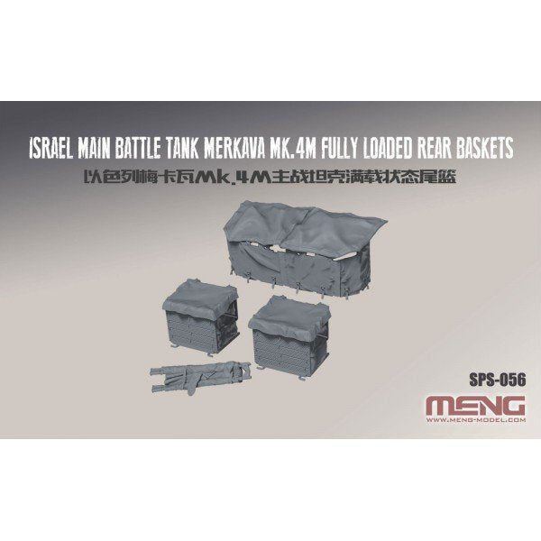 Meng Model SPS-056 Israel Main Battle Tank Merkava Mk.4M Fully Loaded Rear Baskets 1/35 – imagen 2