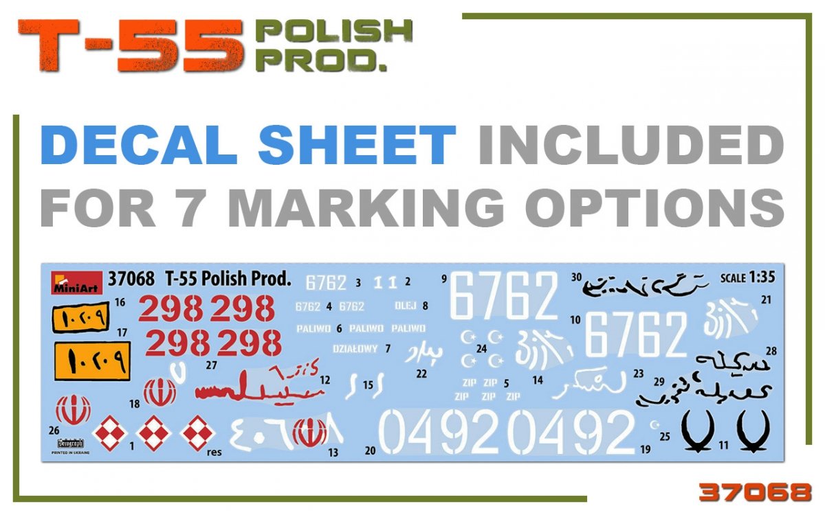 MiniArt 37068 T-55 POLISH PRODUCTION 1/35 – zdjęcie 14