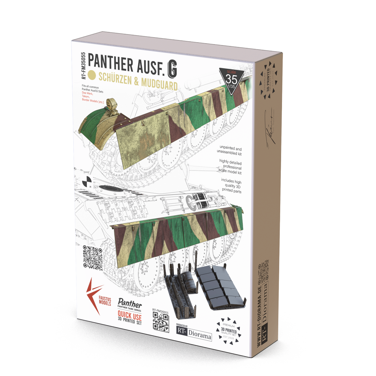 Faustus Models FM35055 Panther Ausf.G Schürzen 1/35