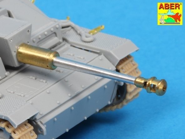 Aber 72L-60 Lufa do niemieckich dział pancernych StuG.III, Ausf.G wersja pośrednia / German StuK.40 L/48 7,5 cm Bartel with middle model muzzle brake for StuG. III Ausf.G middle 1/72 – imagen 5