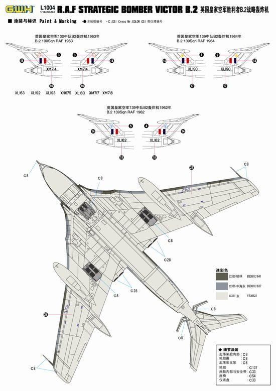 Lion Roar L1004 R.A.F. Strategic Bomber VICTOR B2 1/144 – zdjęcie 9