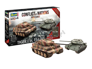 Revell 05655 Tiger I vs. T34/28 - Conflict of Nations WWII Series 1/72 – zdjęcie 2