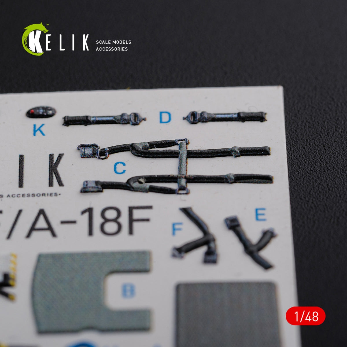 KELIK K48078 F/A-18F Super Hornet interior 3D decals for MENG kit 1/48 – immagine 10