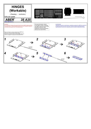 Aber 35A025 Zawiasy (wybór I) 1/35 – imagen 4