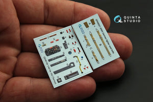 Quinta Studio QD48106 He-162 3D-Printed &amp;amp; colored Interior on decal paper (for Tamiya kit) 1/48 – image 3