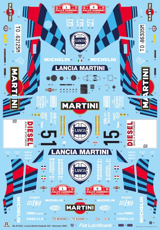 Italeri 4712 Lancia Delta HF Integrale Sanremo 1989 1/12 – Bild 16