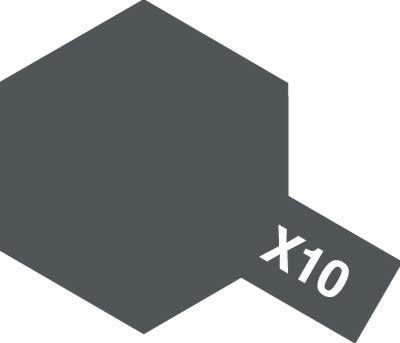 Peinture acrylique Tamiya X10 Gun Metal (81510) 10 ml – image 2