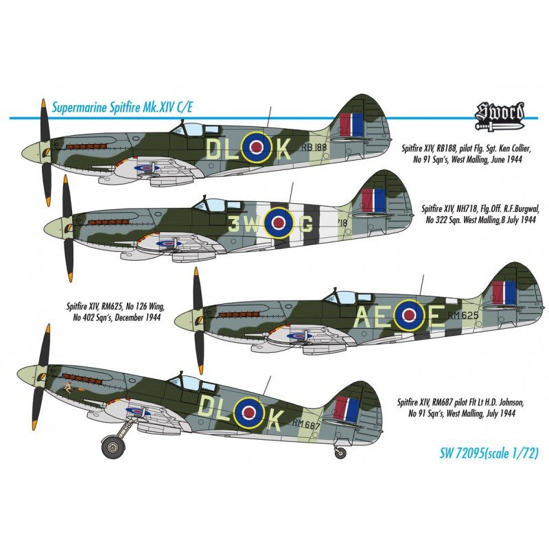Sword 72095 Supermarine Spitfire Mk.XIV C/E 1/72 – immagine 2