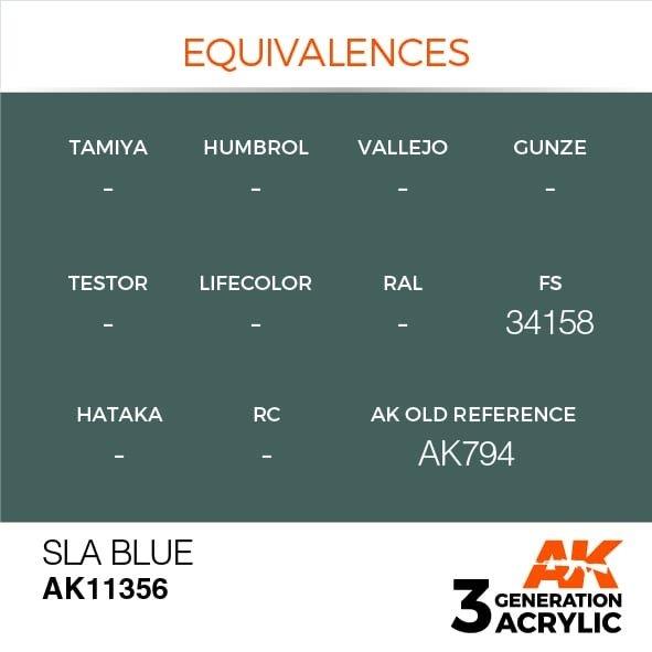 AK Interactive AK11356 SLA Blue 17ml – Bild 3