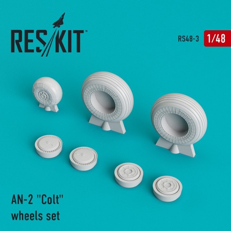 RESKIT RS48-0003 AN-2 "Colt" wheels set 1/48