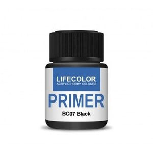 Lifecolor BC07 Acrylic Primer Black 22ml – immagine 2