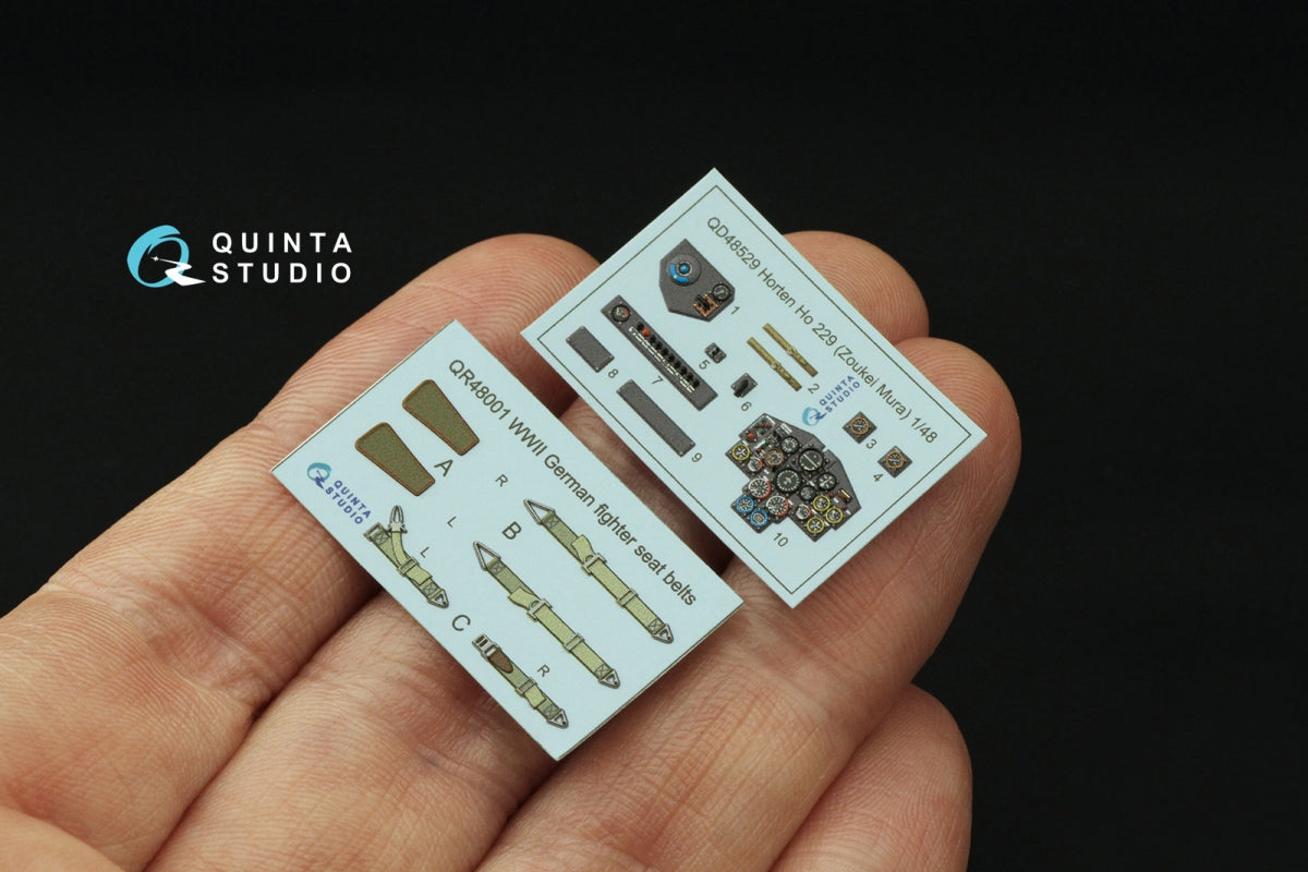 Quinta Studio QD48529 Horten Ho 229 3D-Printed &amp;amp; coloured Interior on decal paper (Zoukei Mura SWS) 1/48 – imagen 3