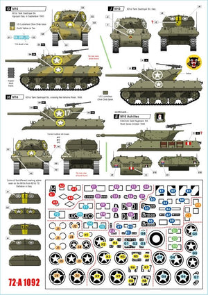 Star Decals 72-A1092 Allied Tank Destroyers in Italy. M10 TD and M10 Achilles. France, South Africa, New Zealand, US, Britain, Poland. 1/72 – immagine 3