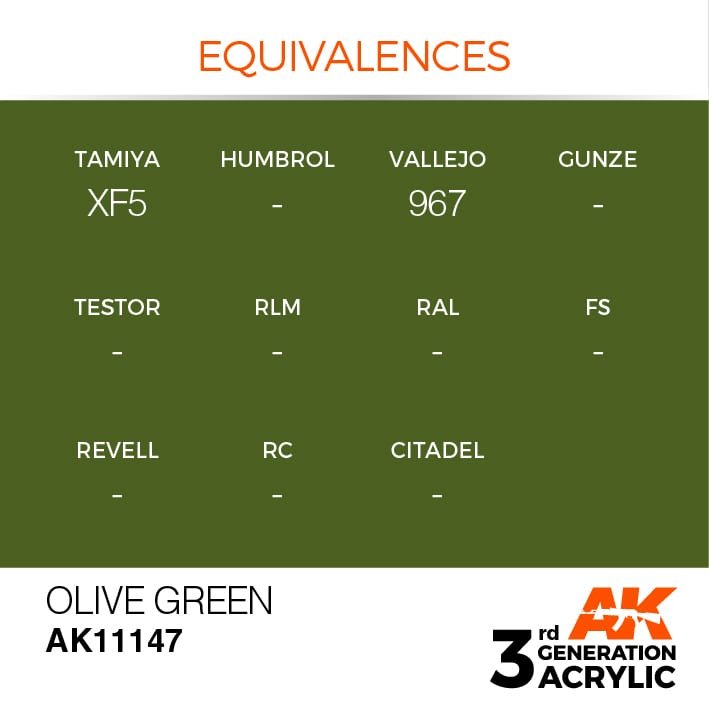 AK Interactive AK11147 VERT OLIVE – STANDARD 17 ml – image 3