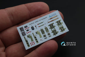 Quinta Studio QD48102 A6M2 3D-Printed &amp;amp; coloured Interior on decal paper (for Hasegawa kit) 1/48 – Bild 4