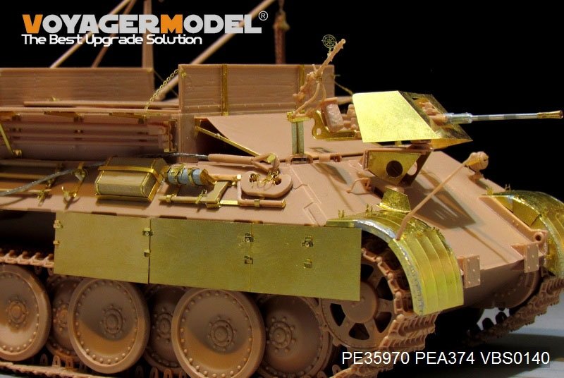 Modèle Voyager PE35970 Bergepanther Ausf.A allemand de la Seconde Guerre mondiale (type tardif, porte-outils Panther G) Base pour MENG SS-015 1/35 – image 18